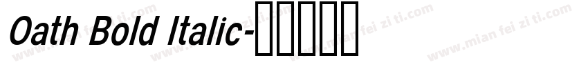 Oath Bold Italic字体转换